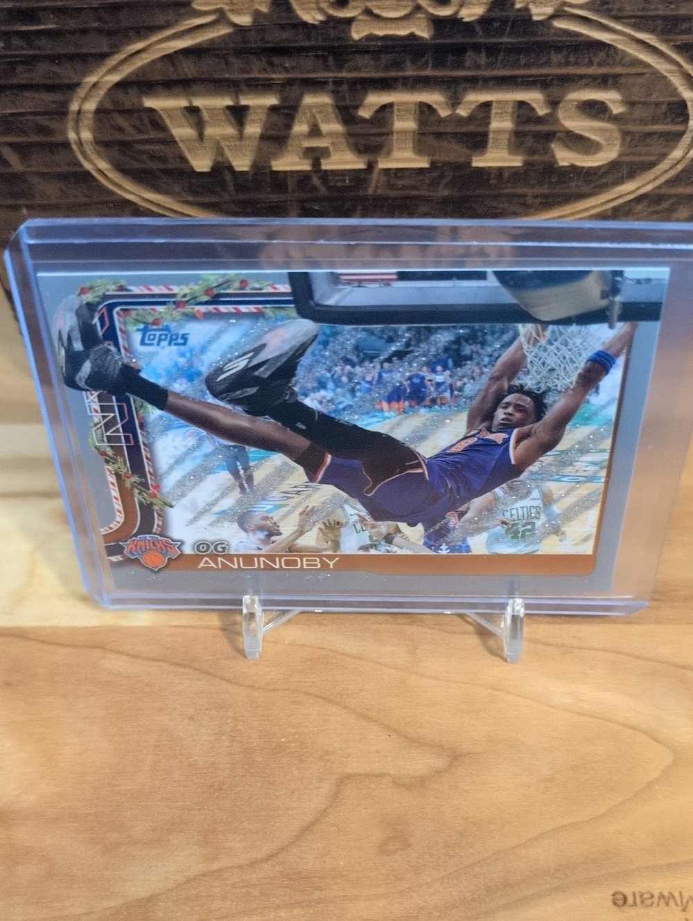 2025-26 Topps Holiday OG Anunoby Silver Glitter SP Knicks 🔥🔥🔥